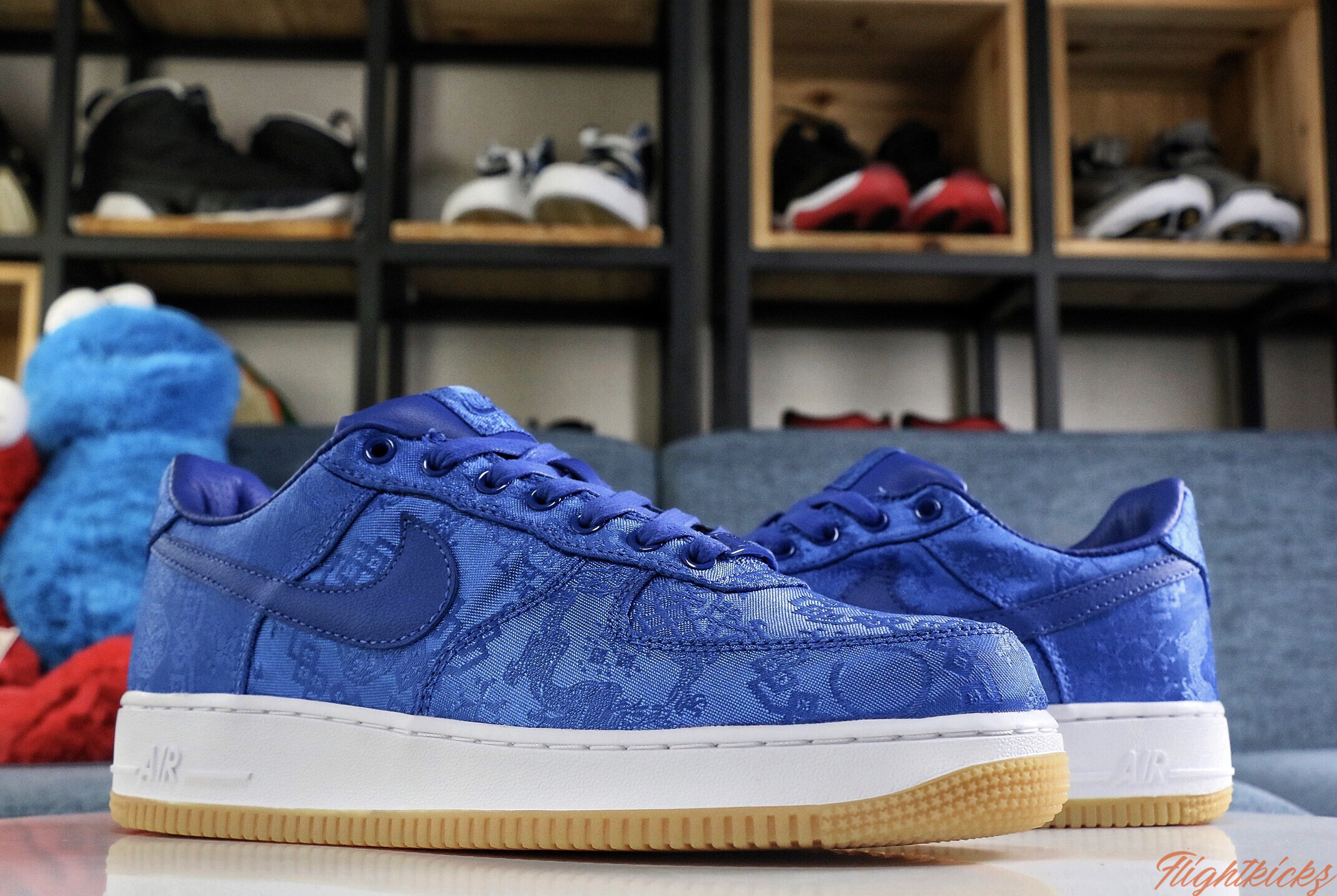 2019 CLOT x Nike Air Force 1 Low Game Royal