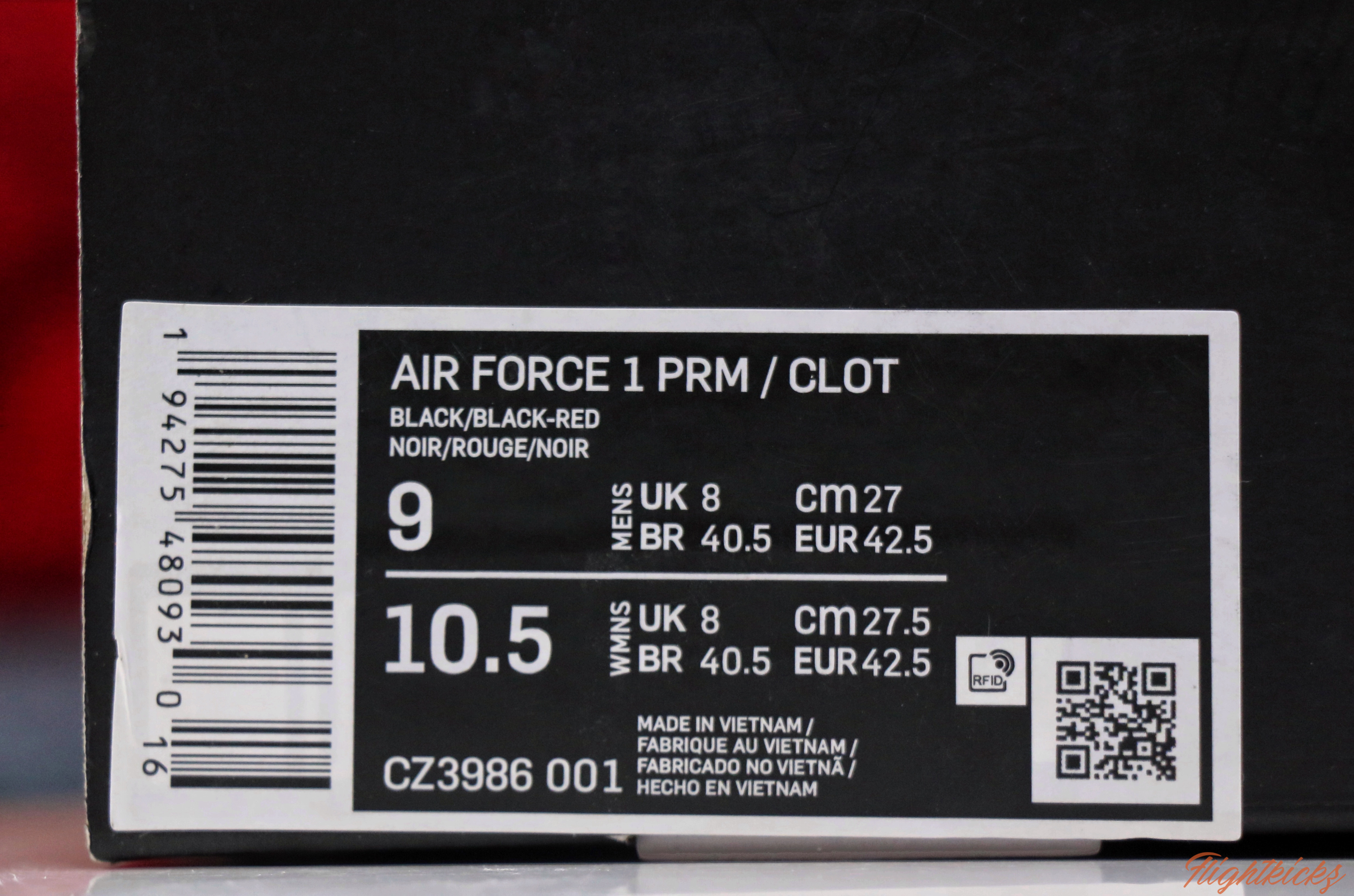 2019 Clot x Fragment x Nike Air Force 1