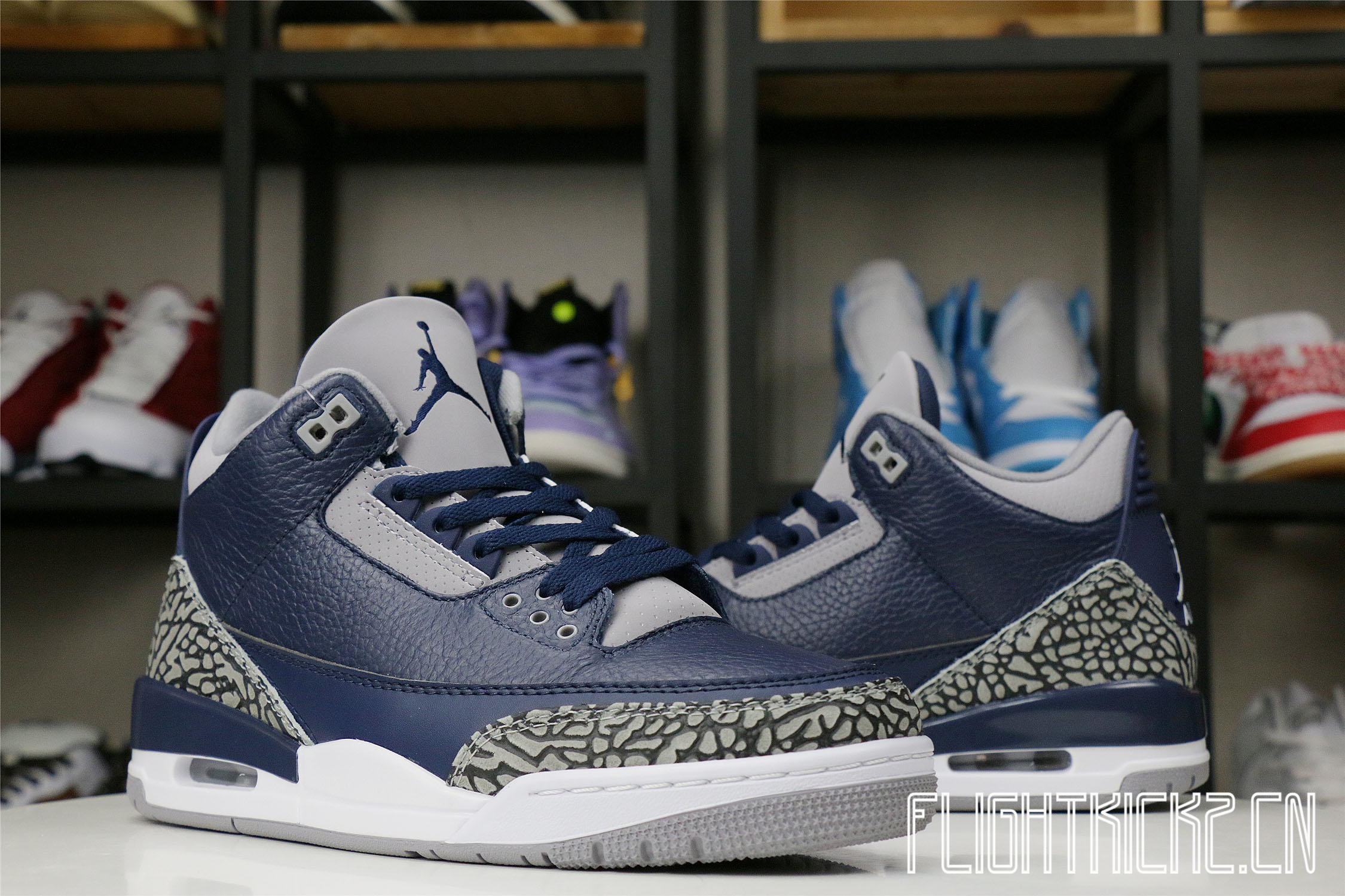 Air Jordan 3 Georgetown/Midnight Navy 2021