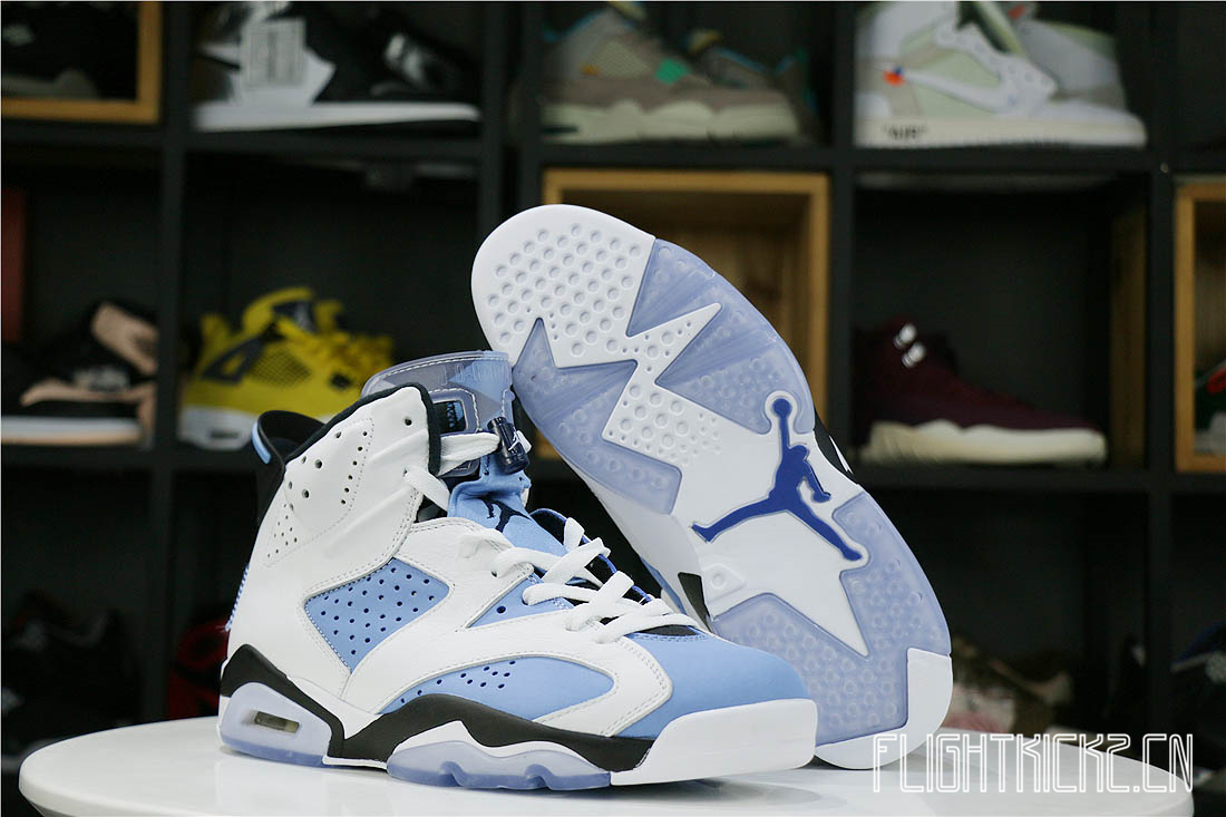Air Jordan 6 UNC White