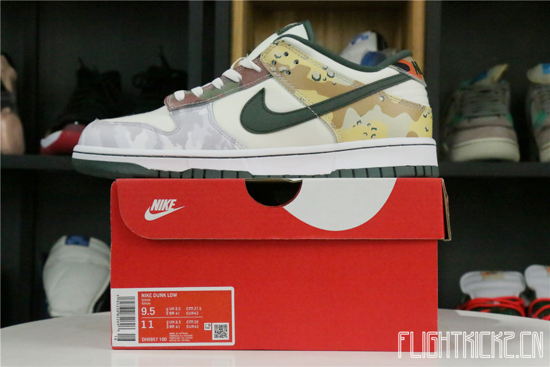 Nike Dunk Low SE Sail Multi-Camo