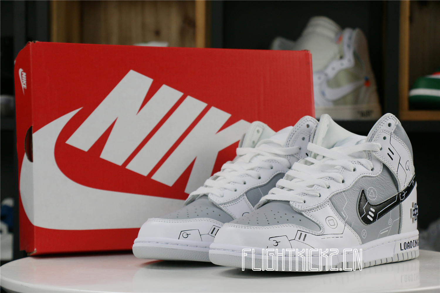 Nike Dunk High “Video Game” White Grey Black PS5 Loading