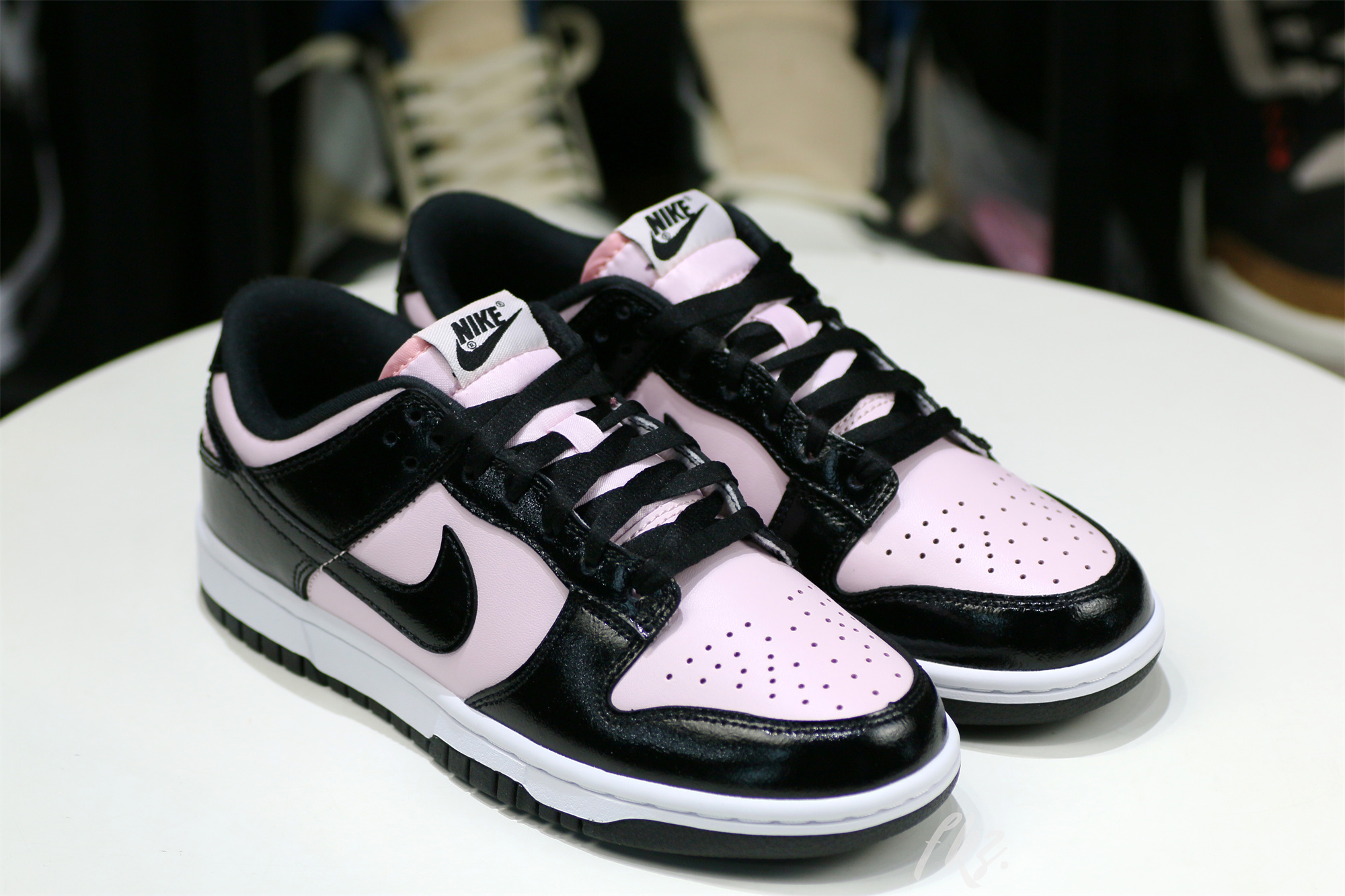 Nike Dunk Low Pink and Black Patent