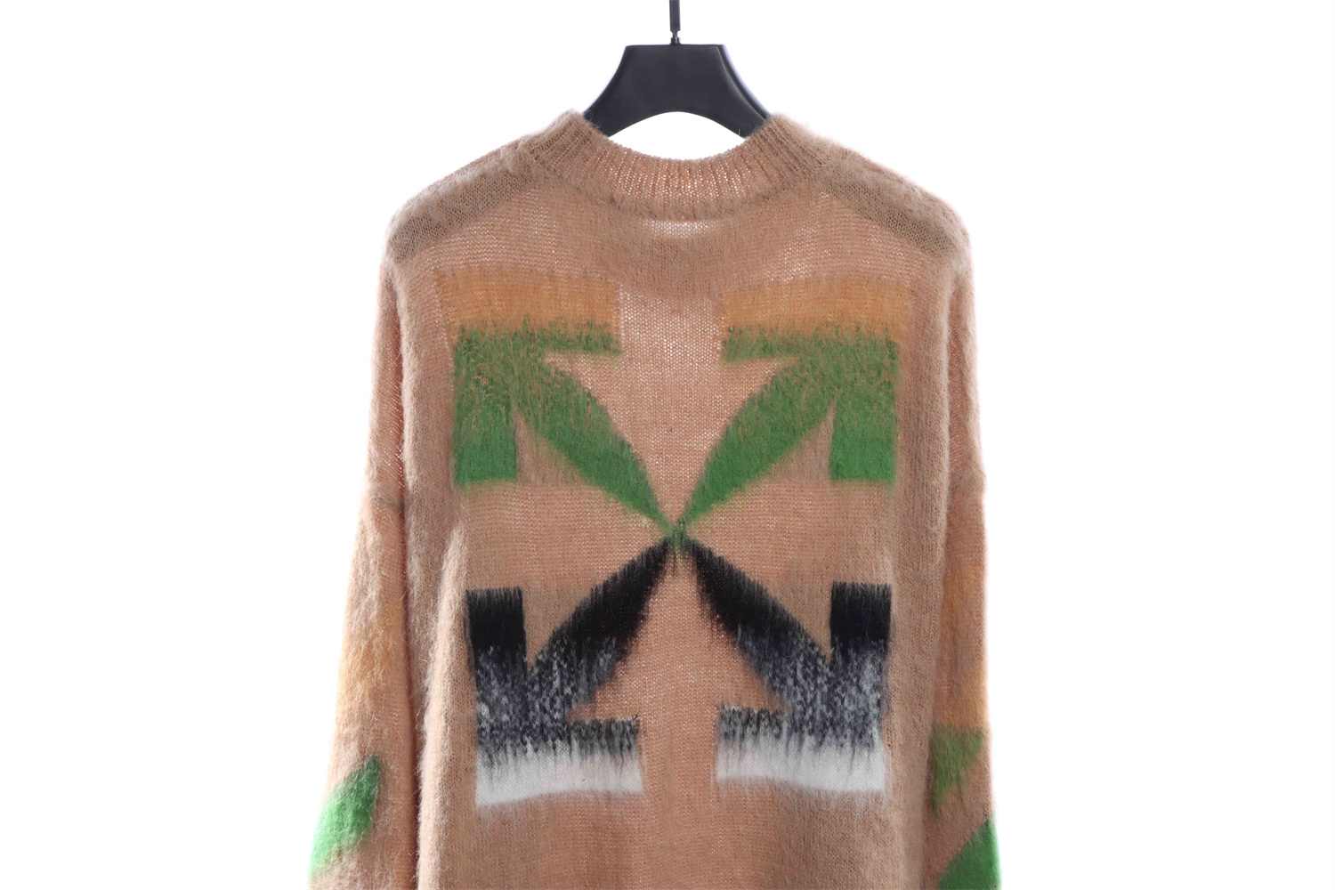 OFF WHITE Mohair Sweater Brown