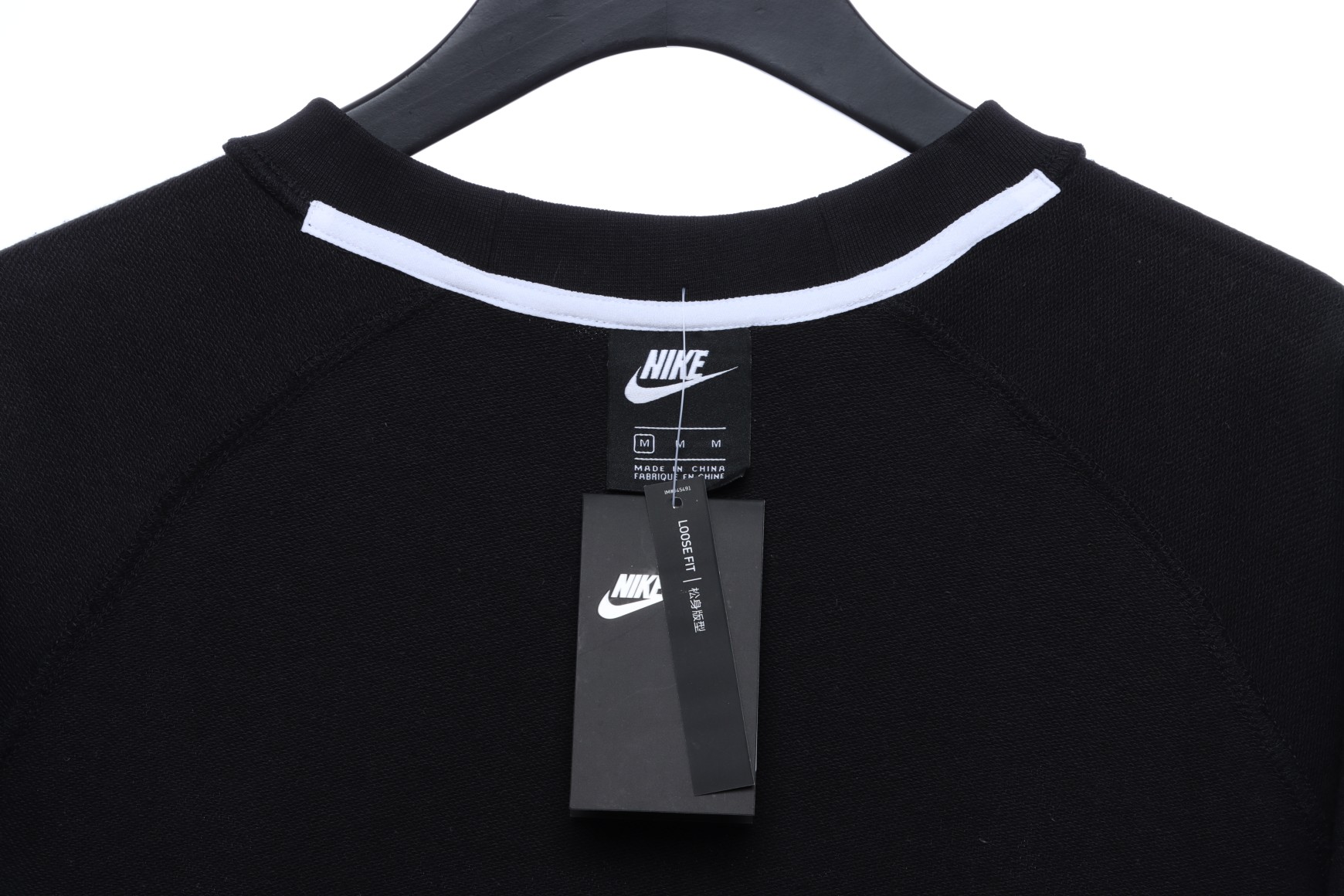 Nike big hook patchwork round neck sweatshirt Hoodie