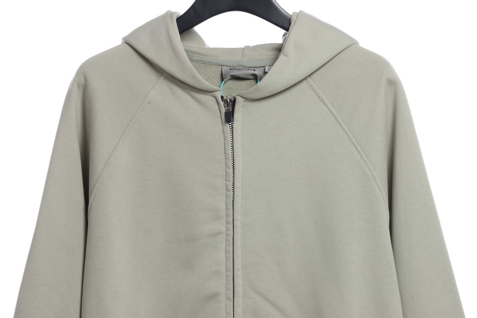 Double Line Back Silicone Lettering Zip Hoodie