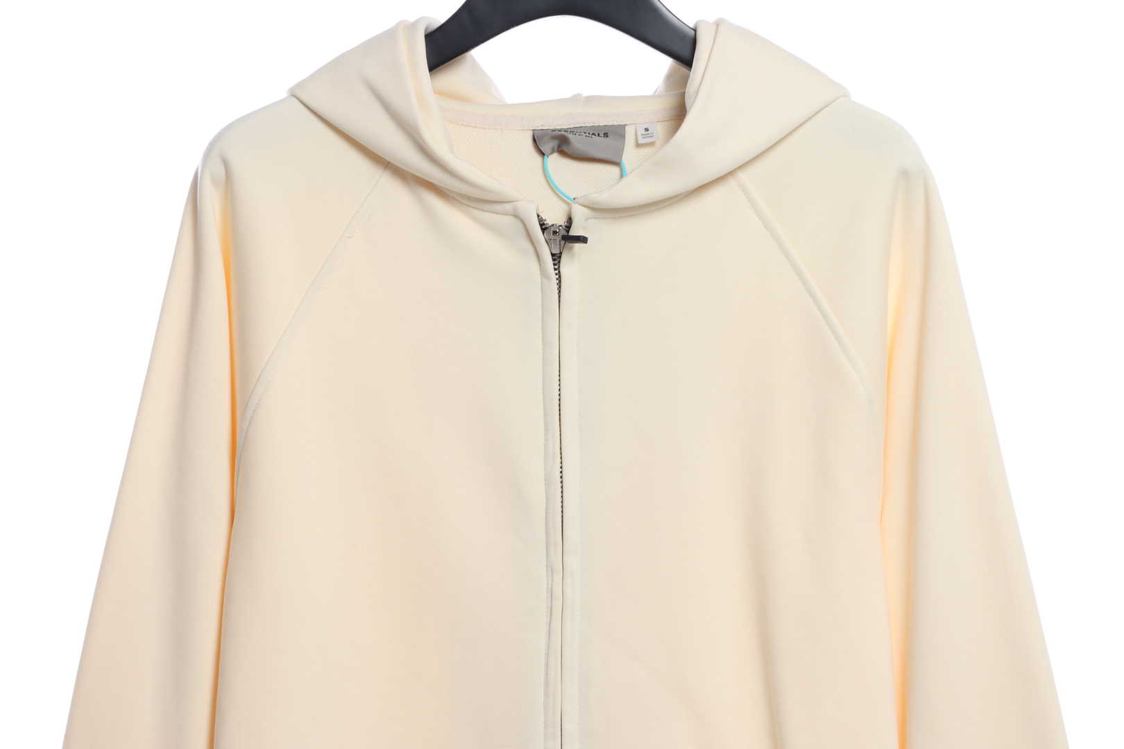 Double Line Back Silicone Lettering Zip Hoodie