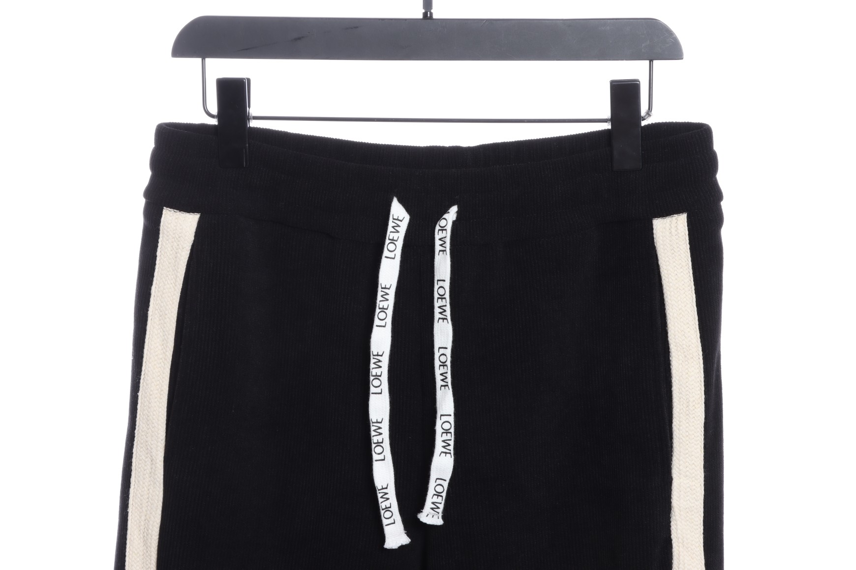 LOEVVE 22FW corduroy side logo letter embroidered sweatpants