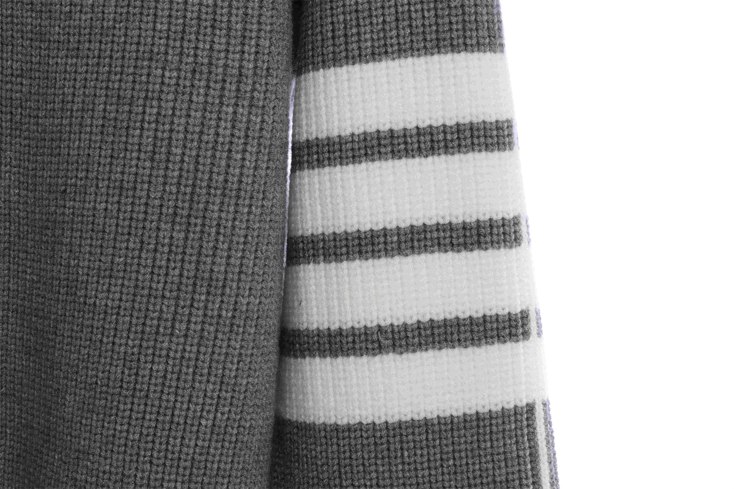 ThomBrowne New Season 22Ss Four-Stripe Pullover Long Sleeve Crewneck Sweater