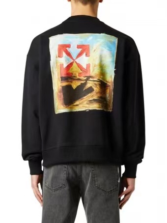 OFFWHITE (OW) environmental limited logo red arrow sweatshirt