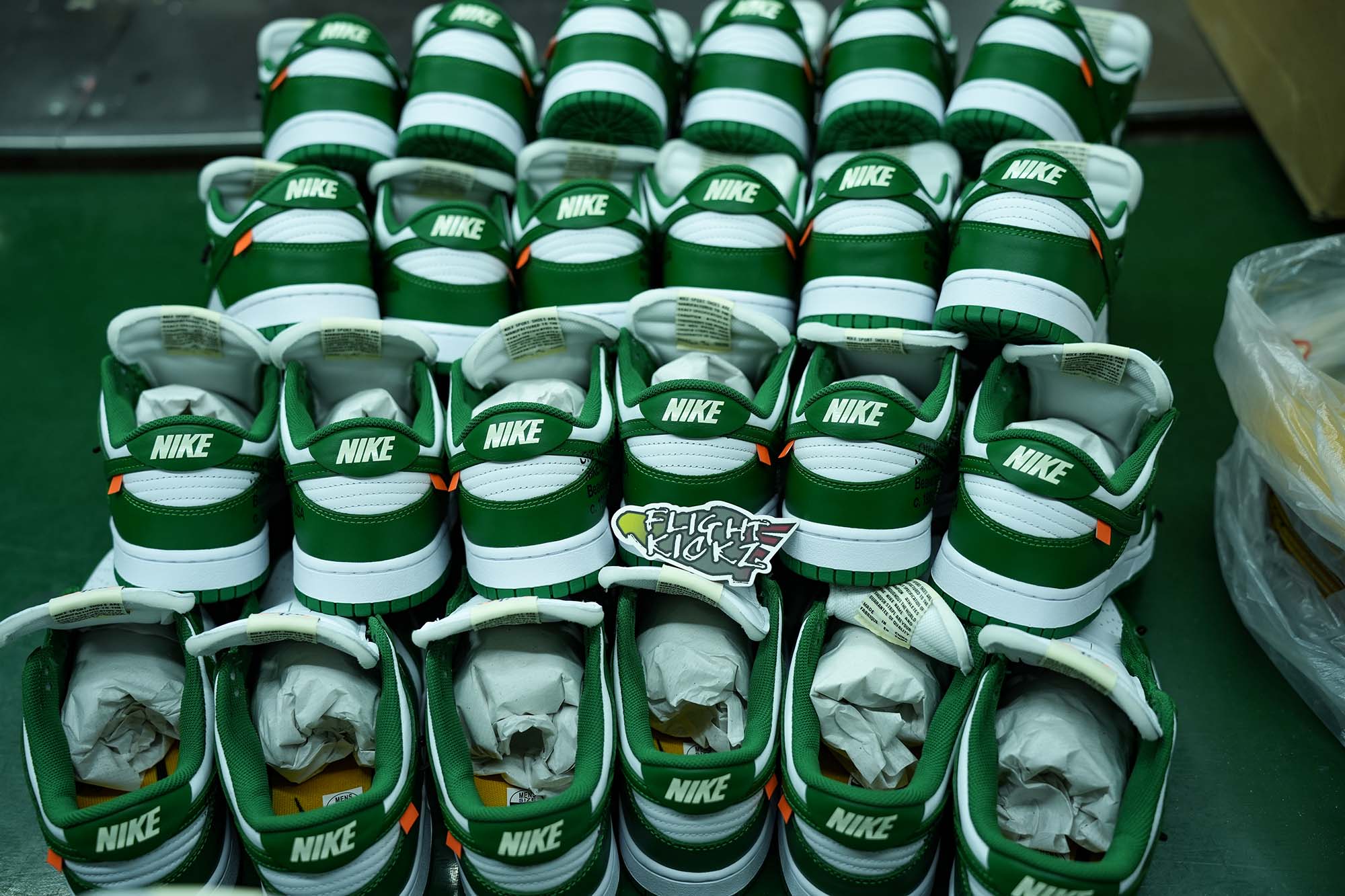 Off White X Nike SB Dunk Pine Green 2019(LN5 A1 Batch)