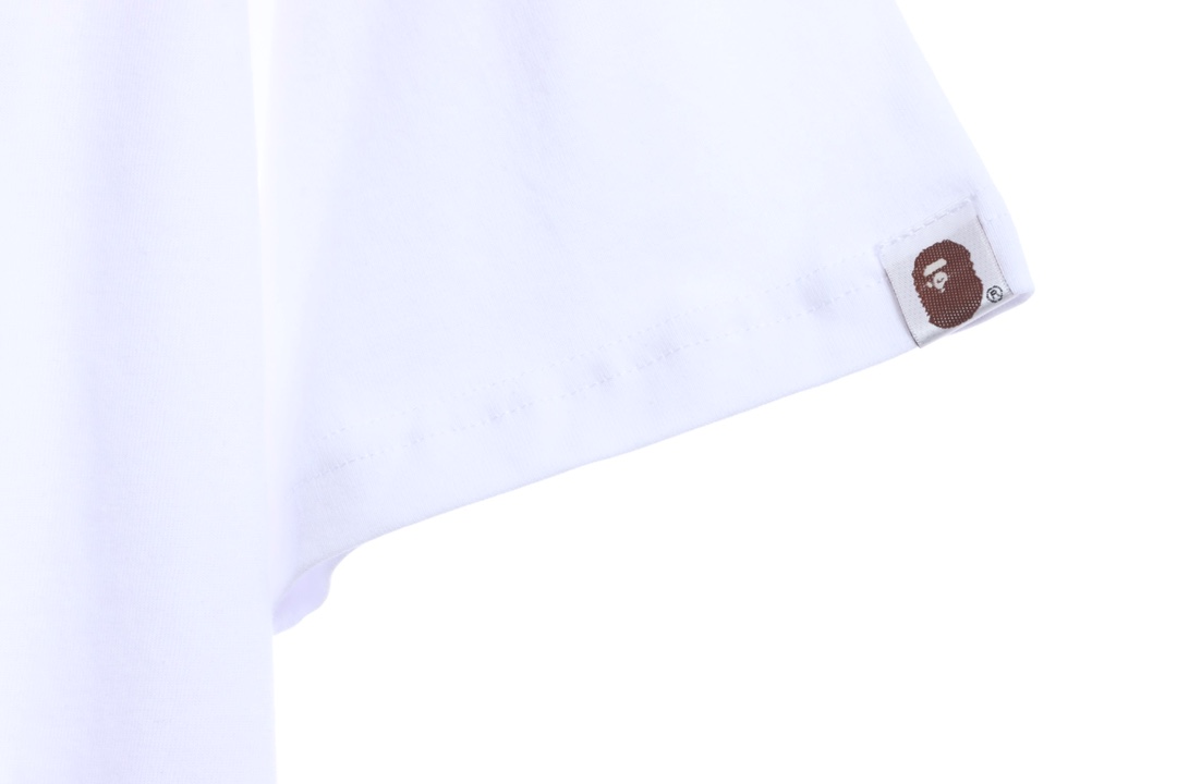 BAPE ape man colorful foam print short sleeves