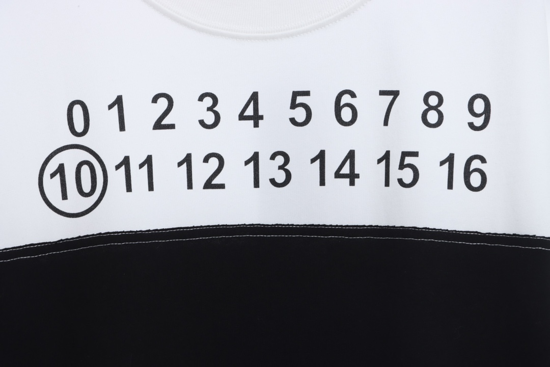 M-rg13la Number Size Chart Printed Panel Short Sleeve