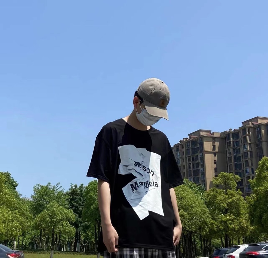 M-rg13la logo-print jersey short sleeves