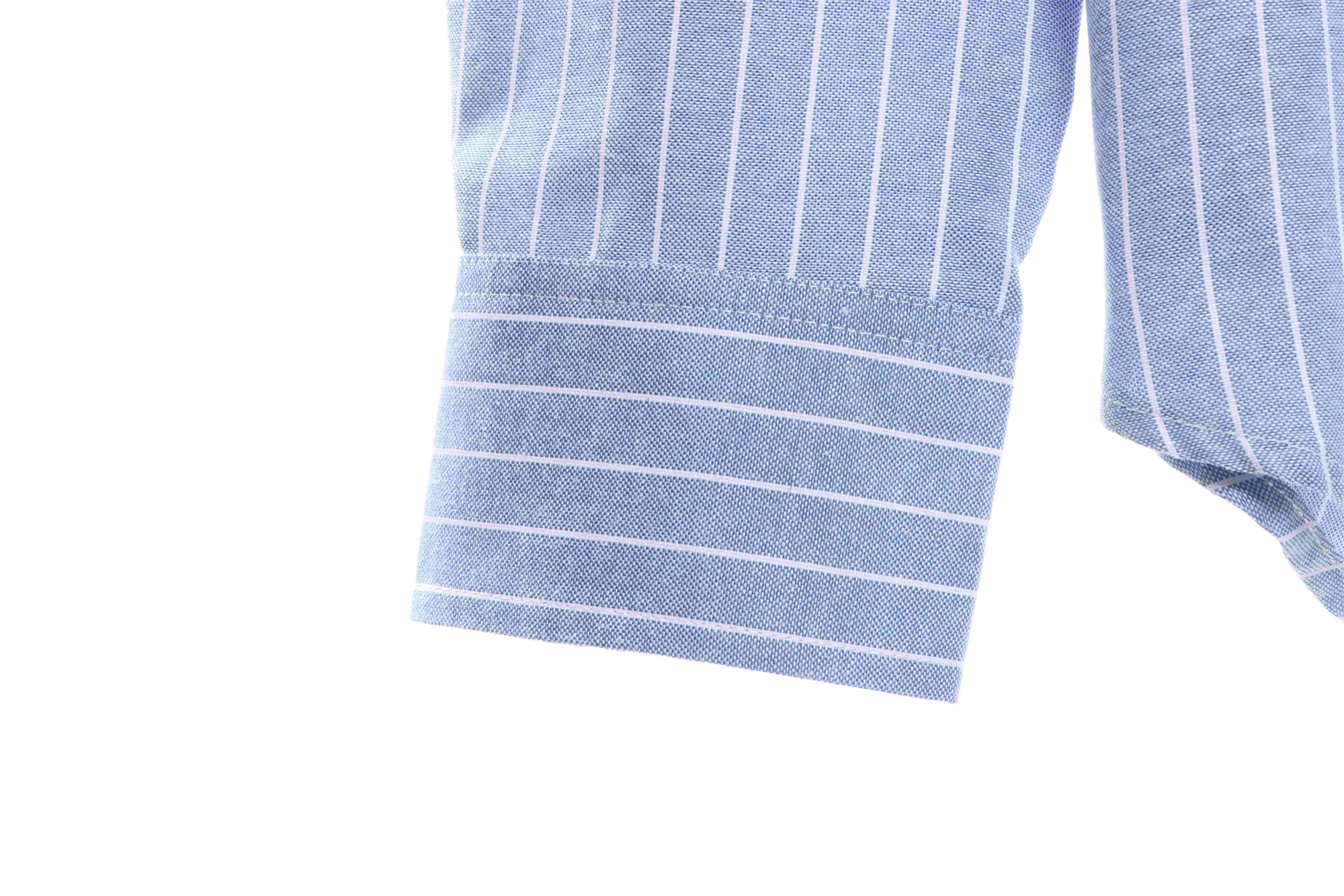 C3 Small Embroidered Vertical Stripe Long Sleeve Shirt