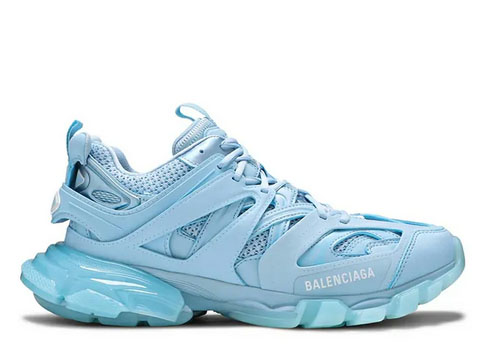 Balenciag* Track Sneaker ‘Clear Sole – Light Blue’