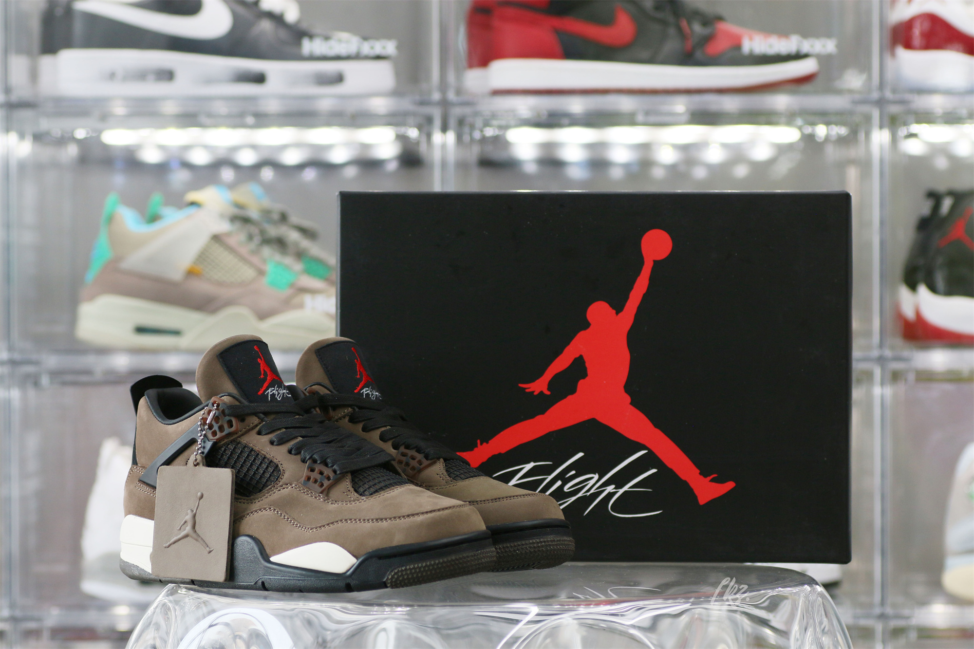 Air Jordan 4 Retro Travis Scott Olive Custom Shoes