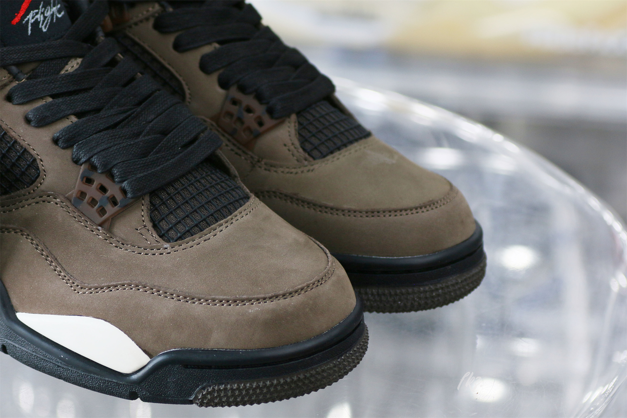 Air Jordan 4 Retro Travis Scott Olive Custom Shoes