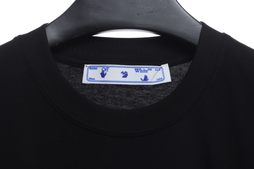 OW Caravaggio black and white religious short sleeves