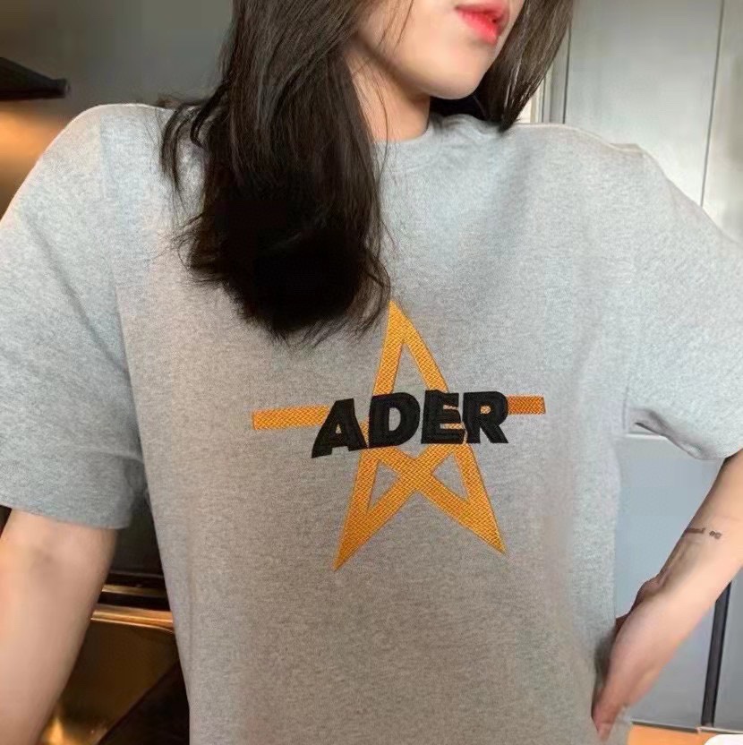 ADER pentagram embroidered short sleeves