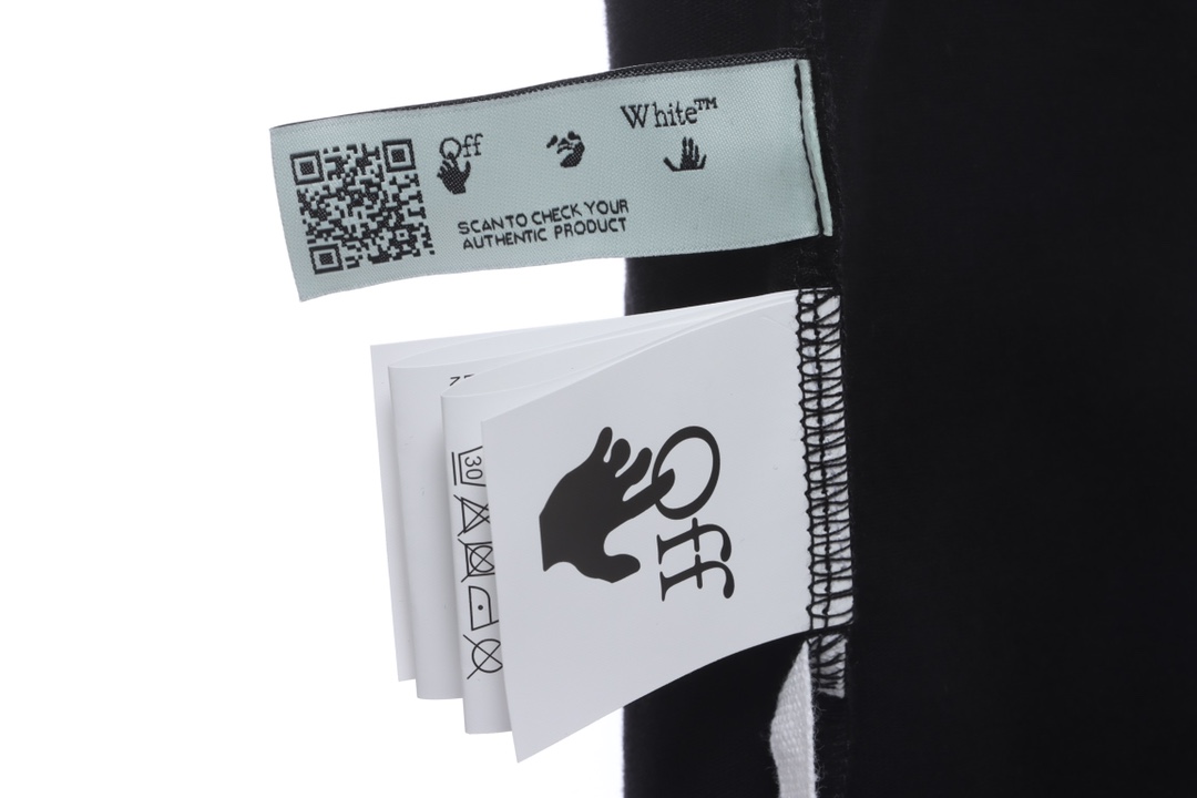 OW Caravaggio black and white religious short sleeves