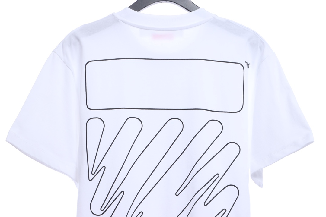 OW graffiti brush zebra crossing short sleeve