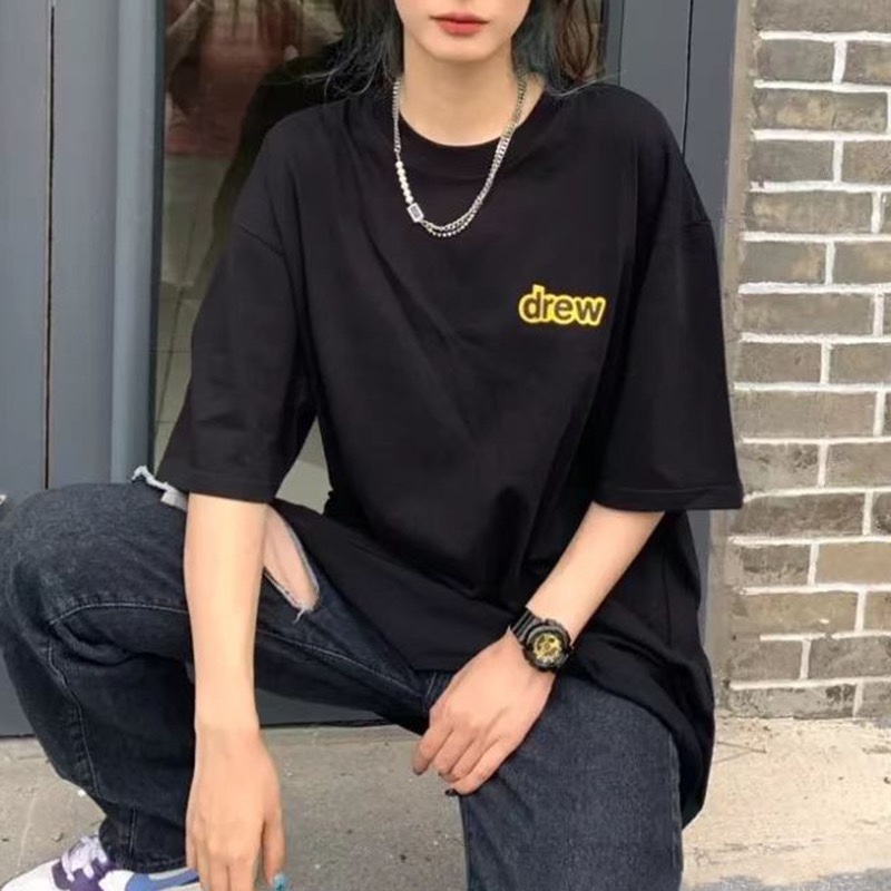 Drew cartoon fun bear printing short sleeves