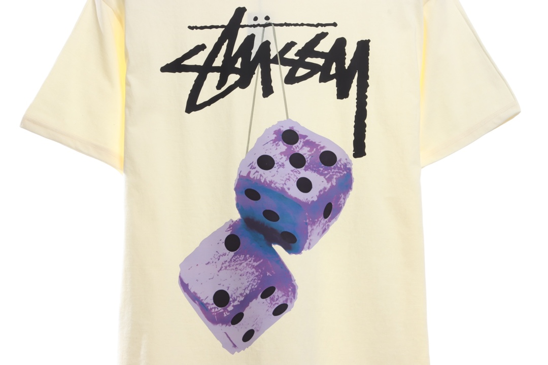 Stussy dice printing short-sleeved