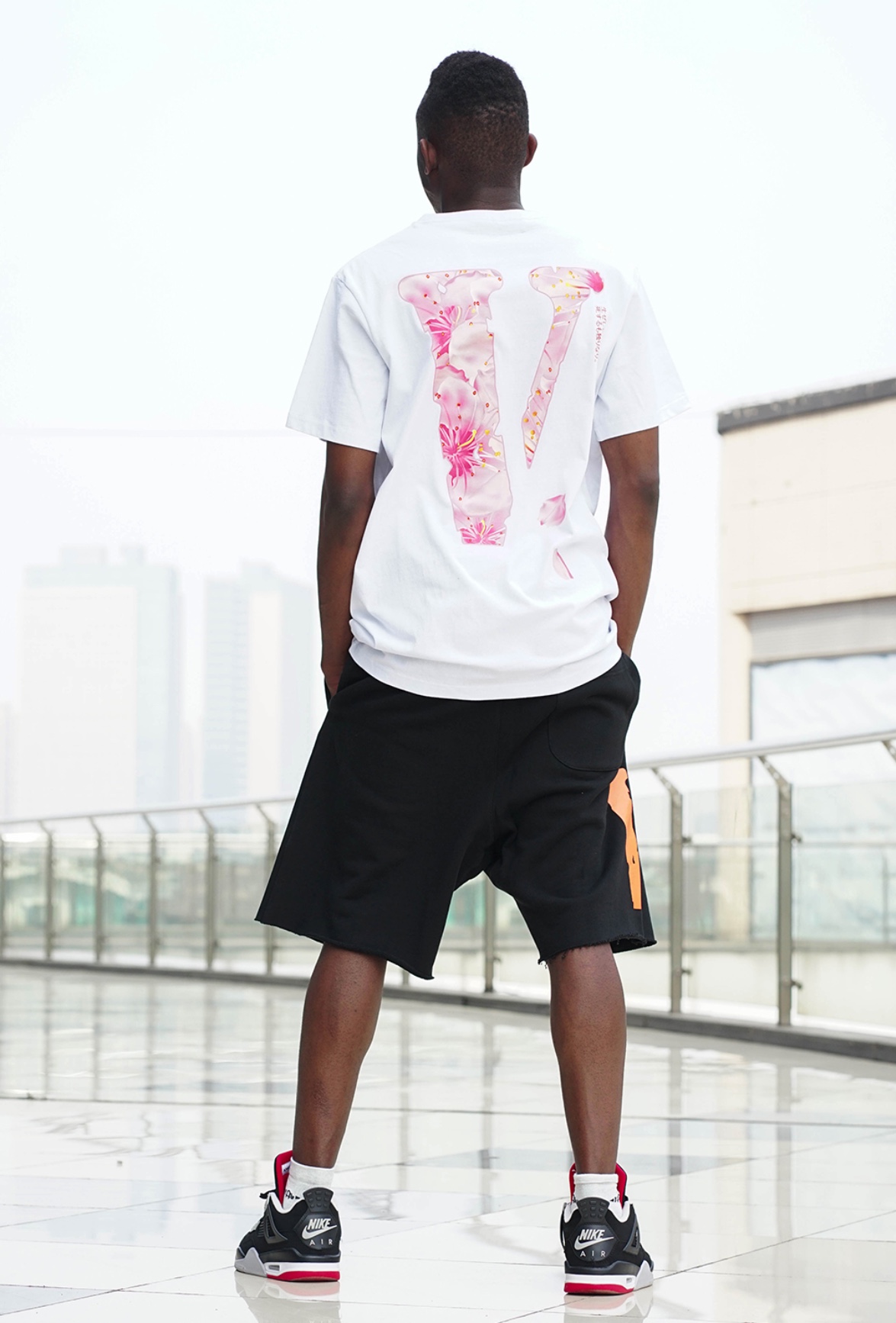VLONE Sakura Cherry Blossom Print Short Sleeves