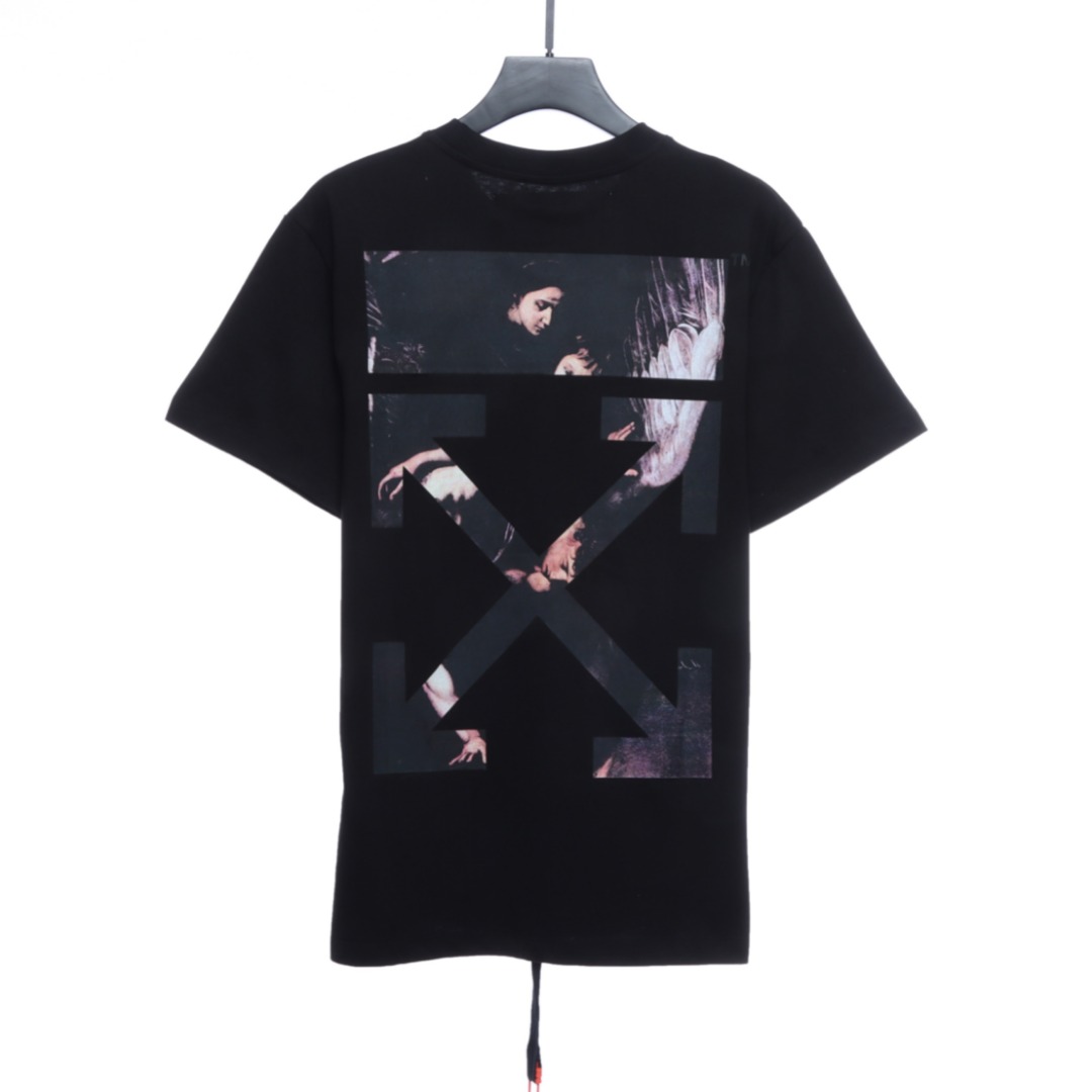 OW angel oil painting short sleeve