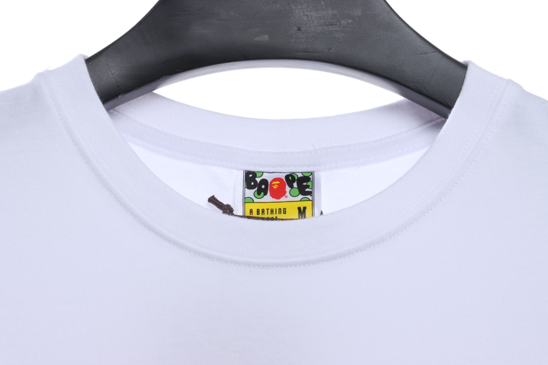 BAPE grid camouflage ape-man with short head and white sleeves