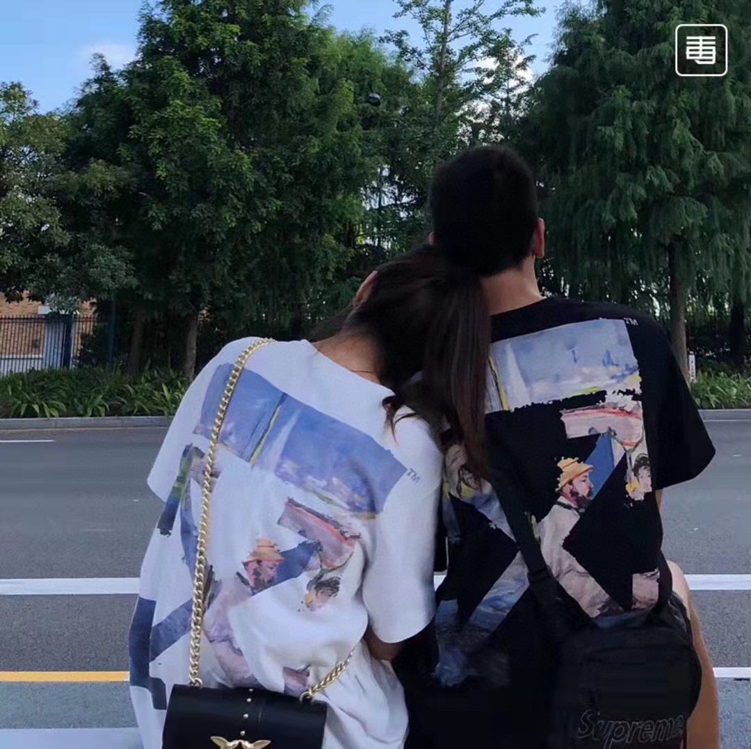 OW oil painting printing short sleeves