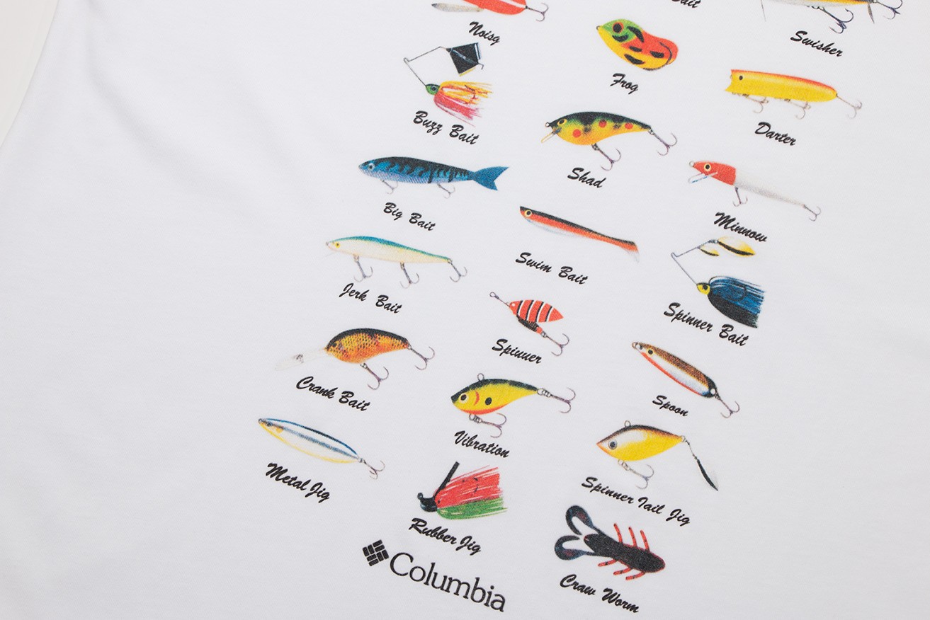 Fish bait map short sleeves