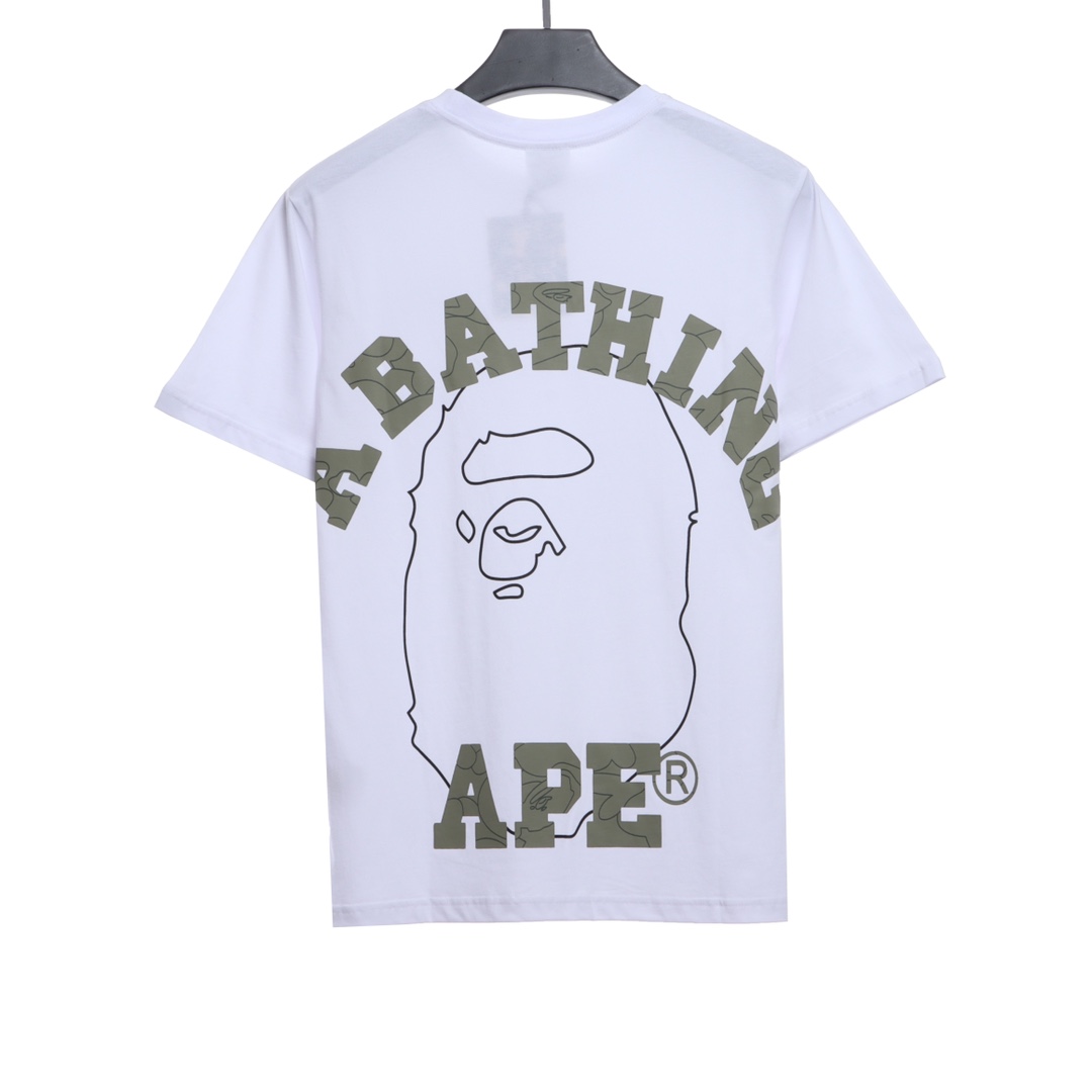 BAPE sketch ape-man head with short sleeves