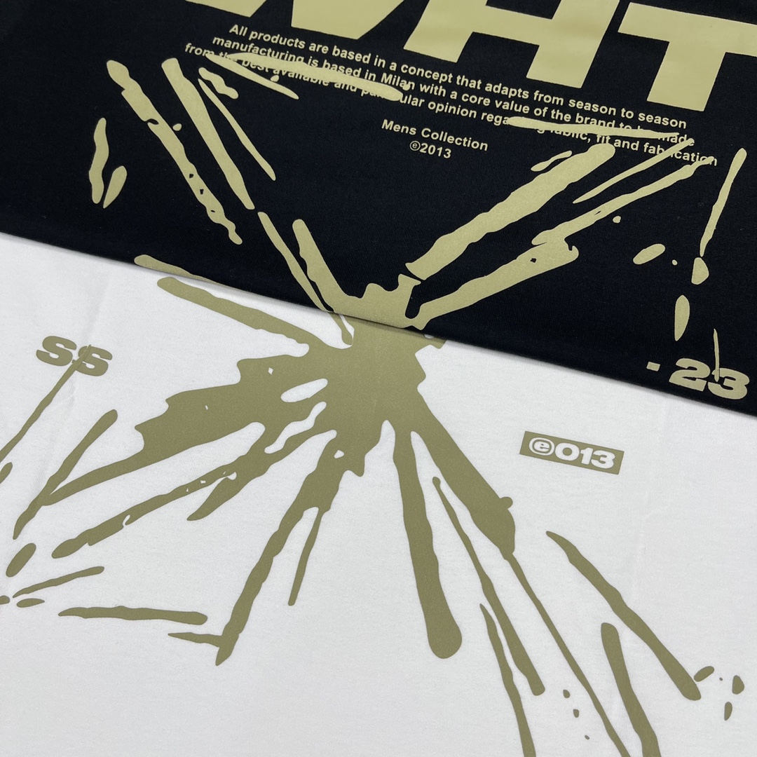 Ow Sketch Splash Ink Arrow letter short sleeve