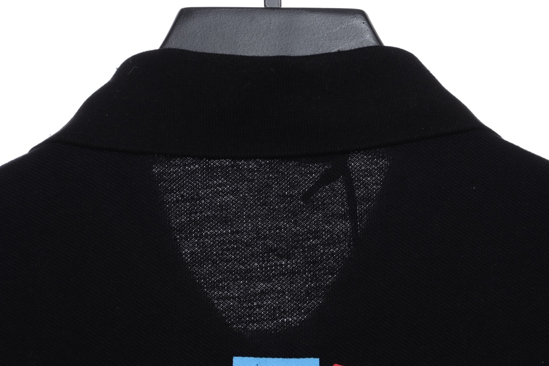 BAPE back colorful letter printing POLO short sleeves