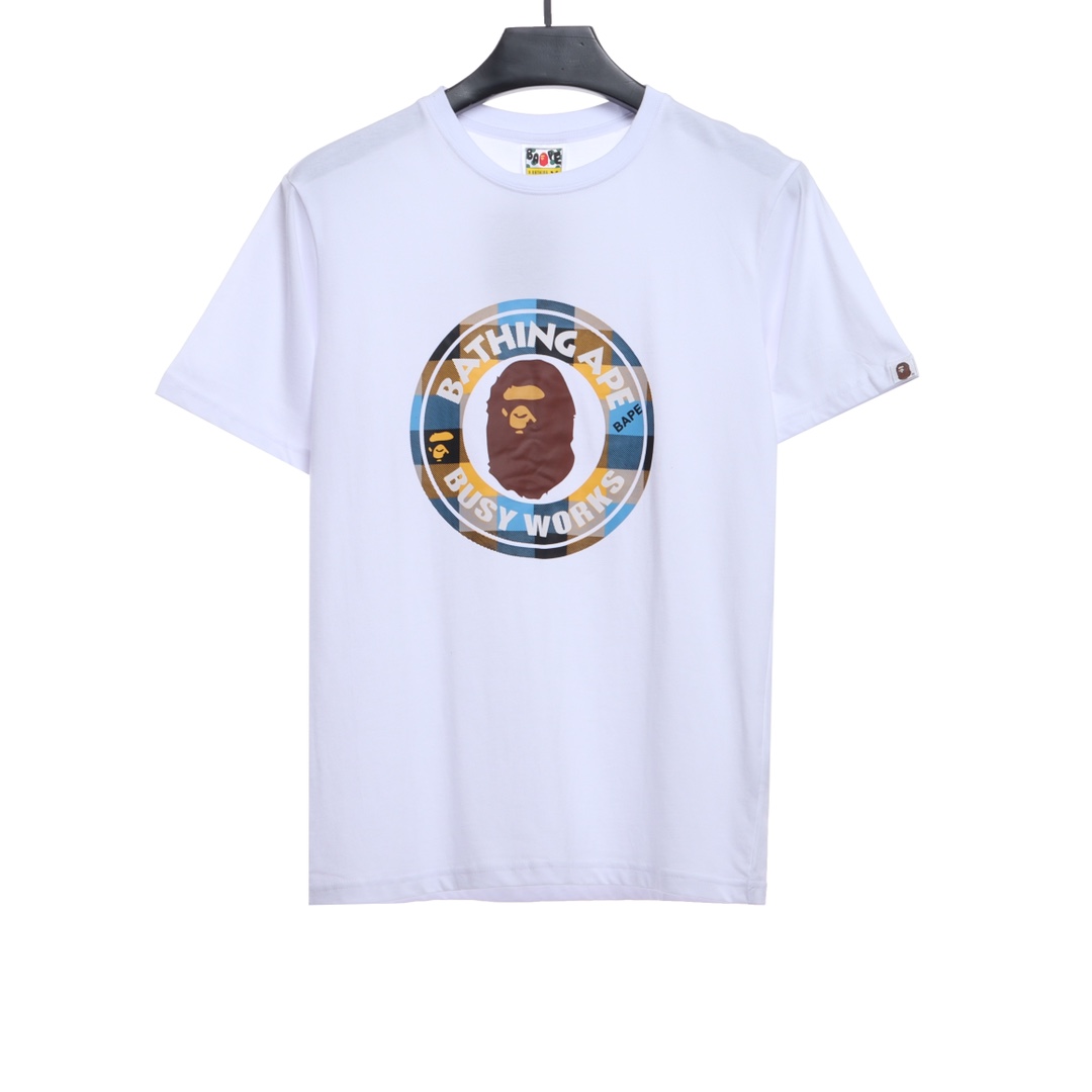 BAPE ape head seal printing short sleeves