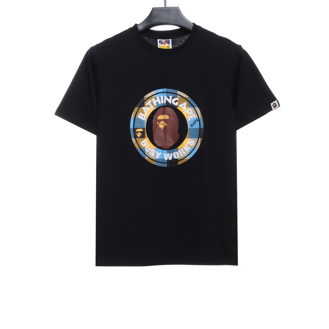 BAPE ape head seal printing short sleeves