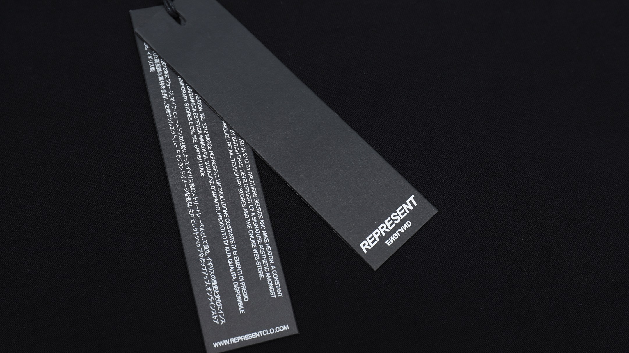 Represent X Manchester limited slogan print short-sleeved T-shirt black