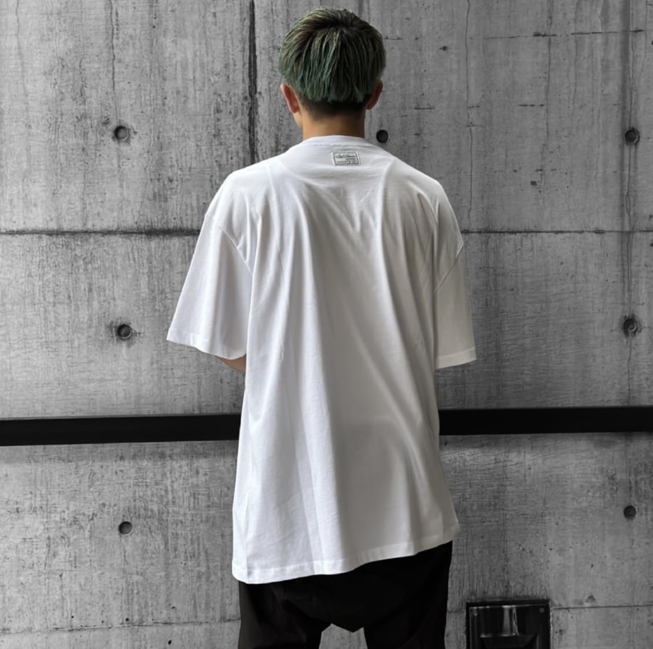 RAF SIMONS Phantom Portrait Slogan Short Sleeve T-Shirt White