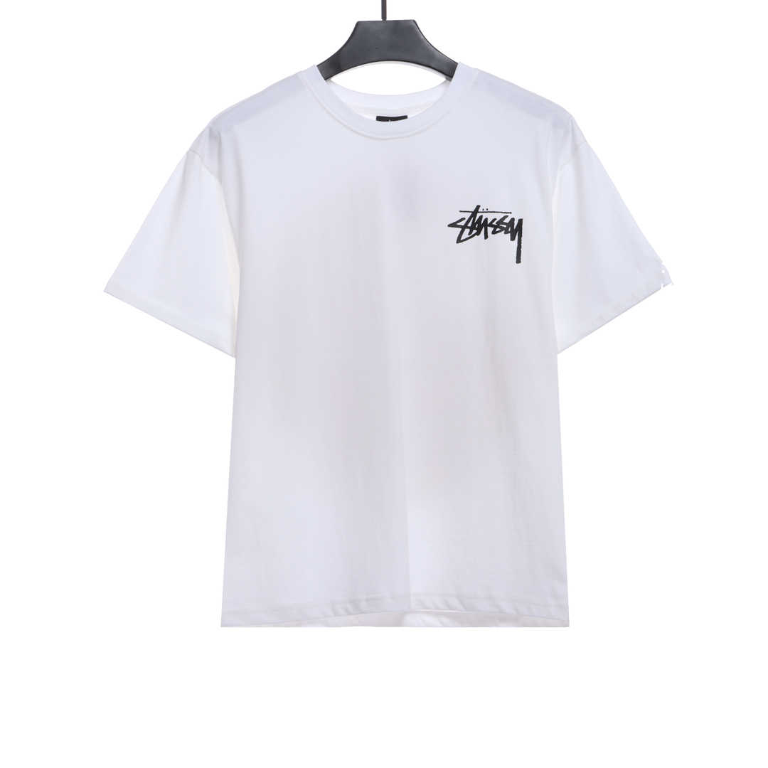 Stussy Colored Graffiti Doll Short Sleeve T-Shirt