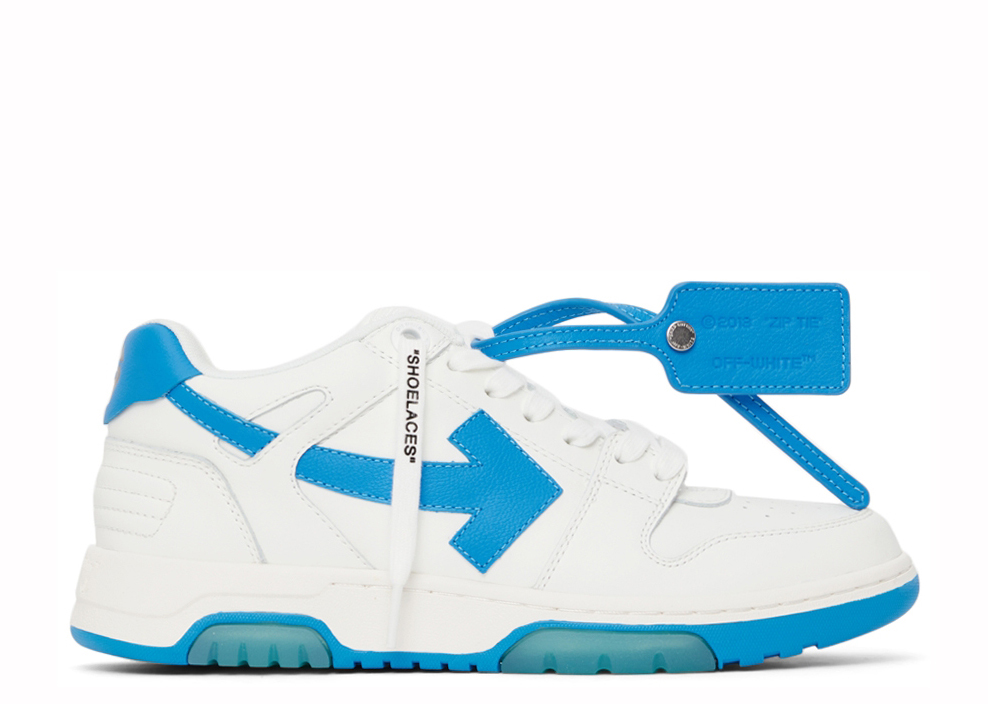 Off-White White & Blue ‘Out Of Office’ Sneakers