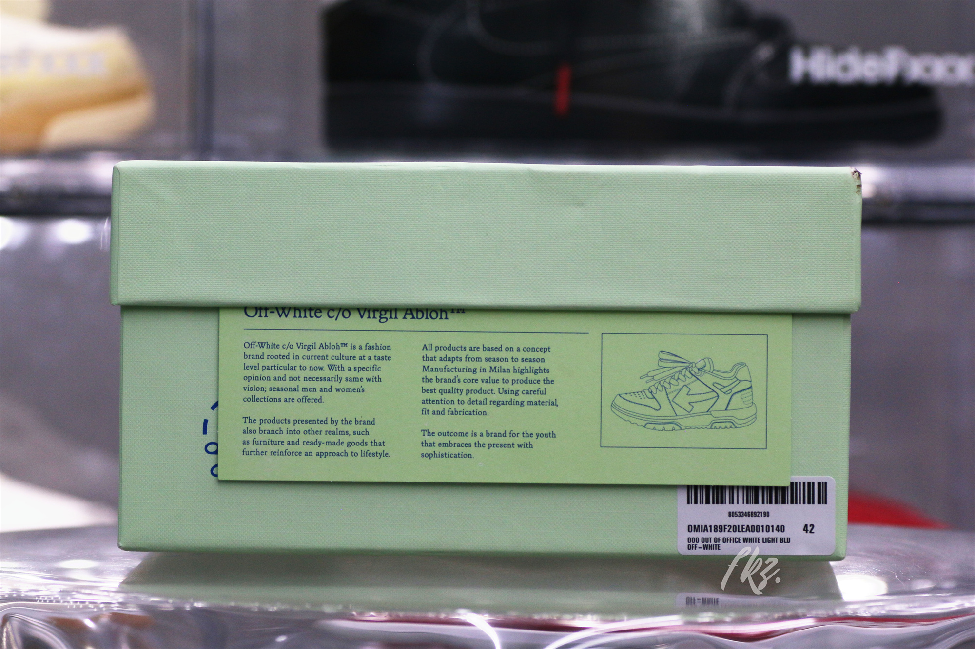 OFF-WHITE Blue & White Out Of Office Sneakers