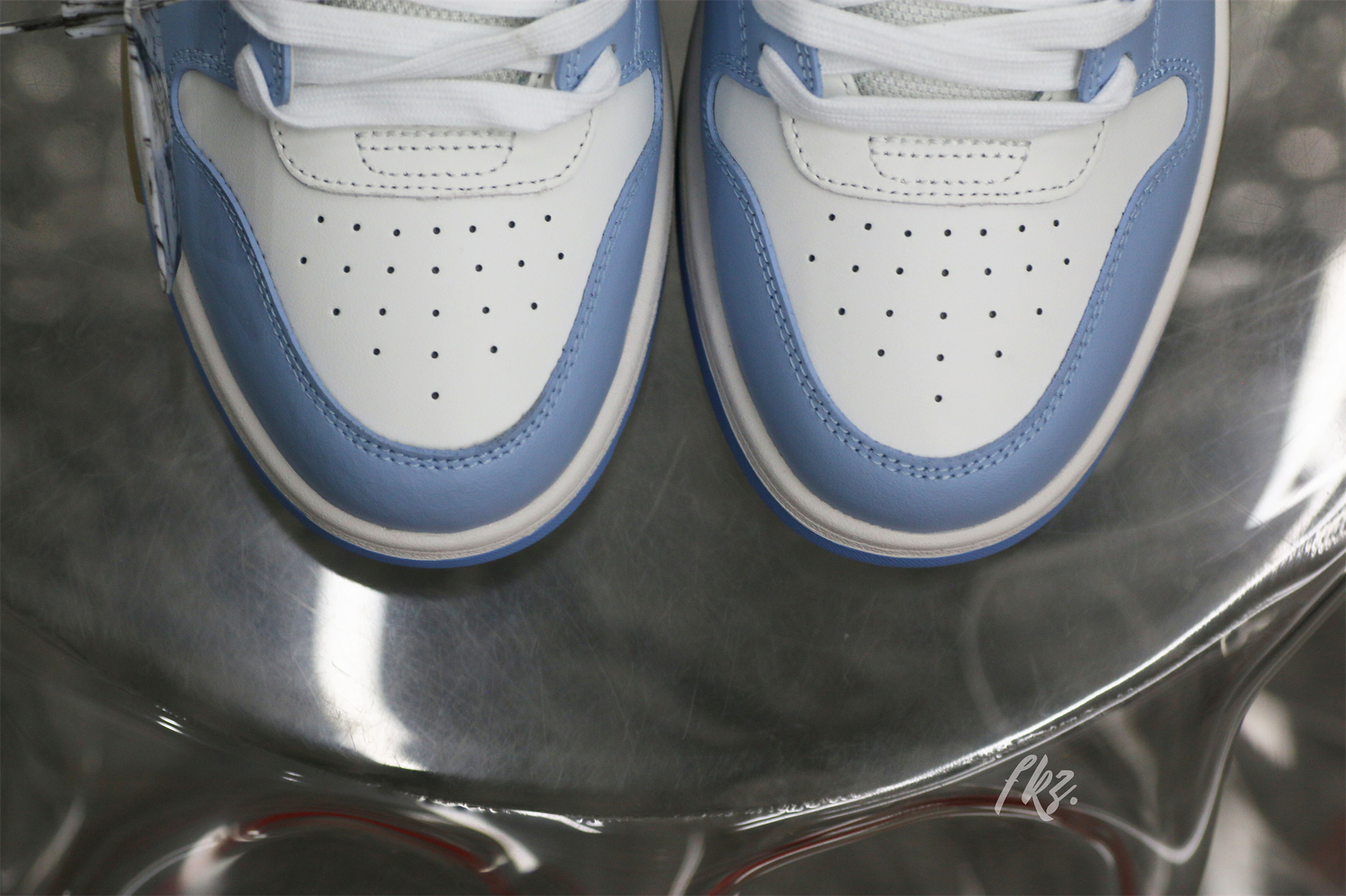 OFF-WHITE Blue & White Out Of Office Sneakers