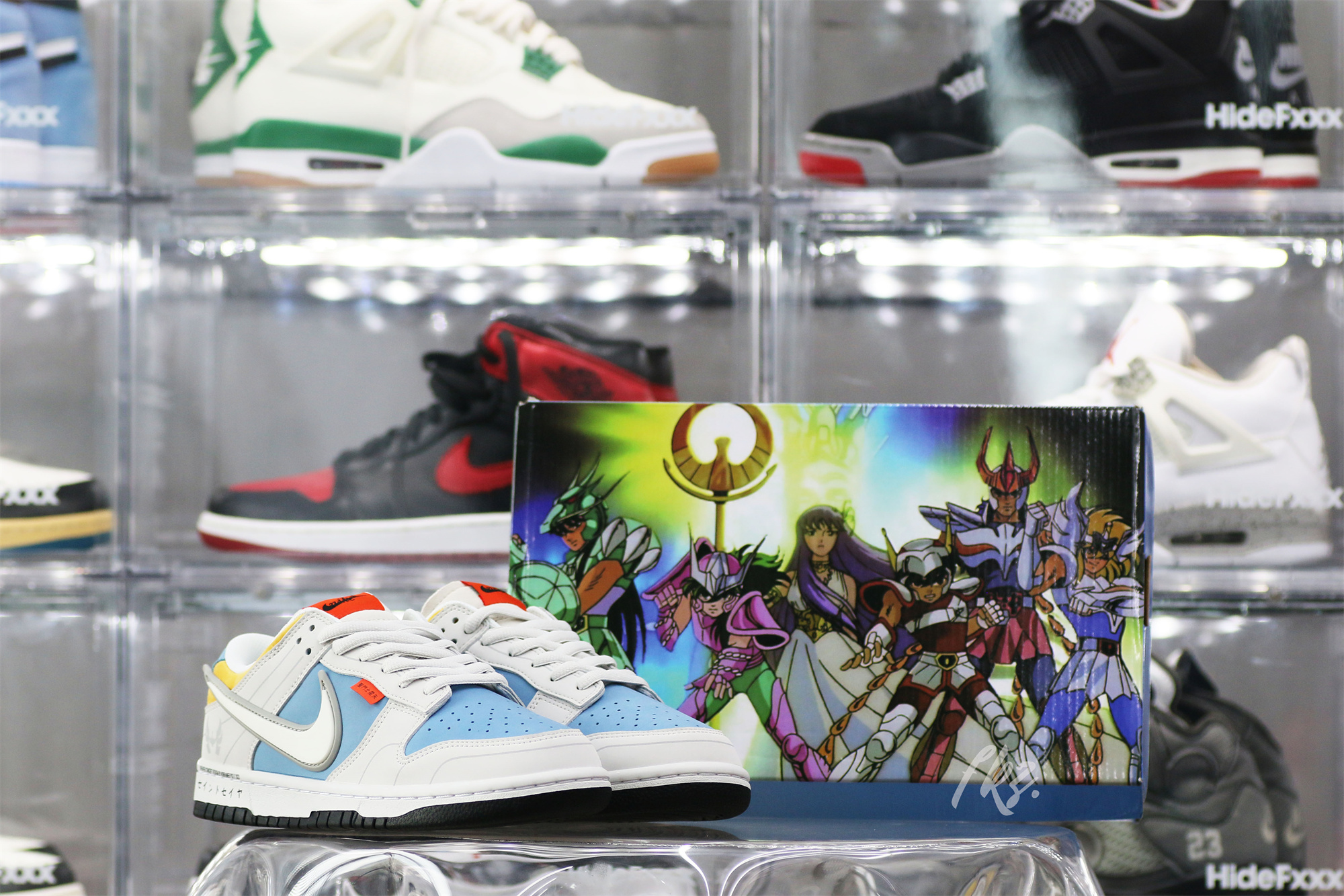 Nike SB Dunk Low & Athena Sail Blun White Grey