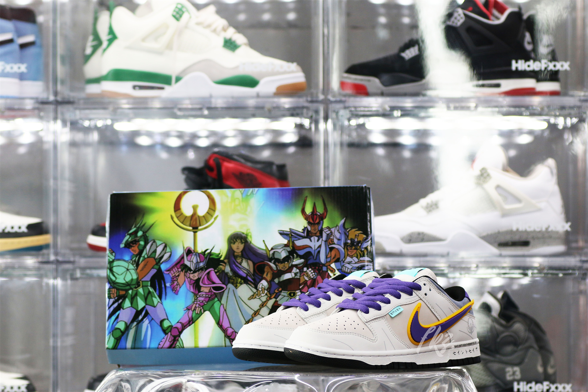 Nike SB Dunk Low & Athena Sail Pink Purple Gold