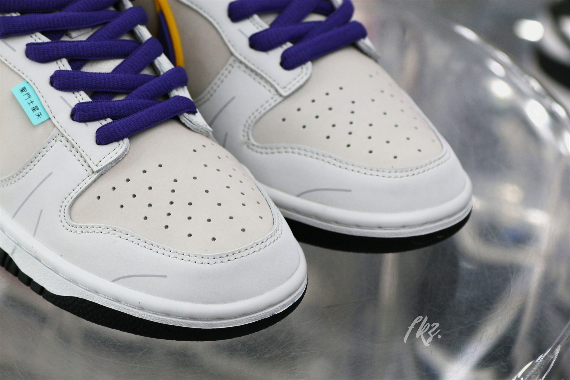 Nike SB Dunk Low & Athena Sail Pink Purple Gold