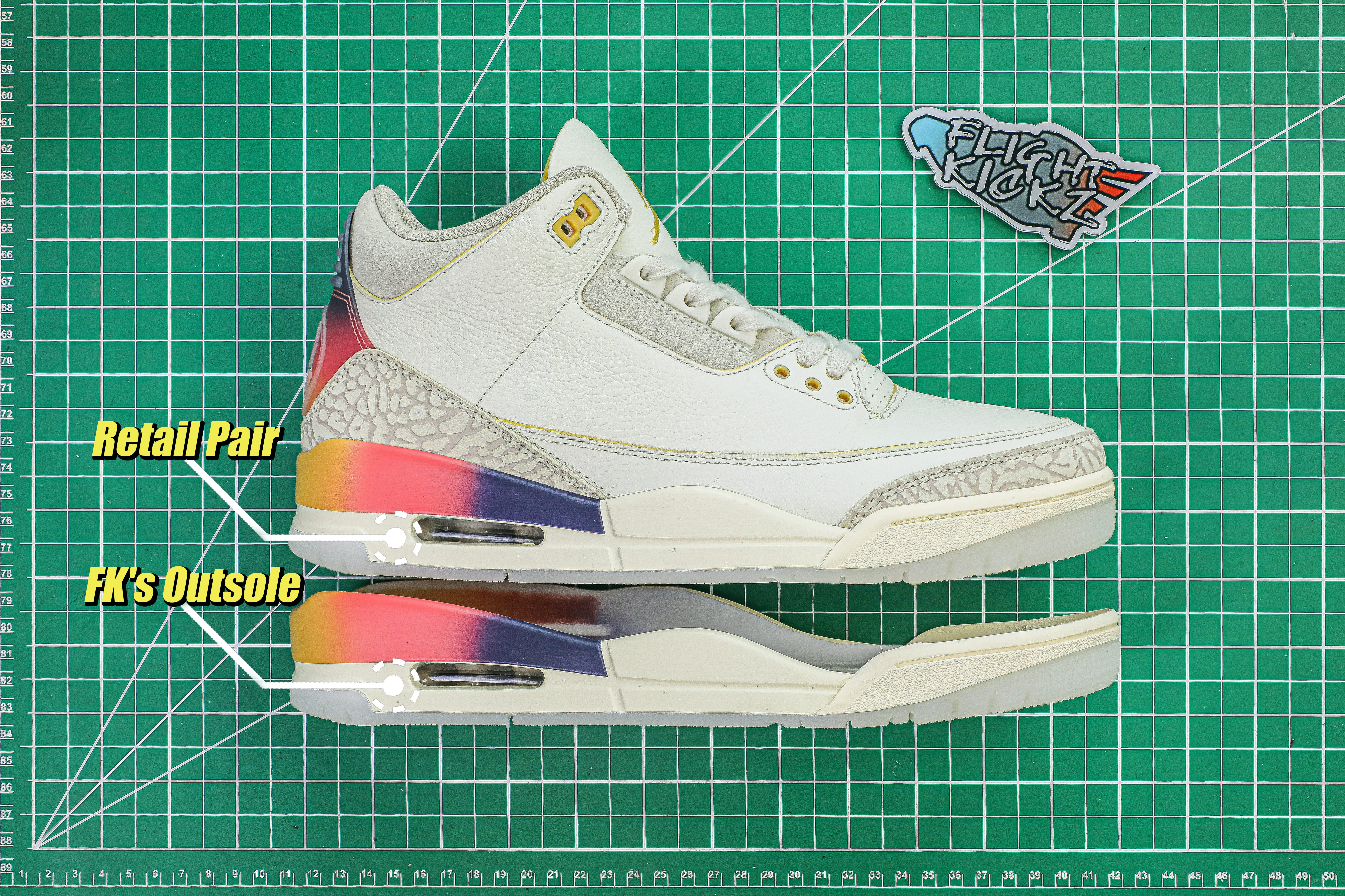 J Balvin x Air Jordan 3 Sunset (LN5 A1)