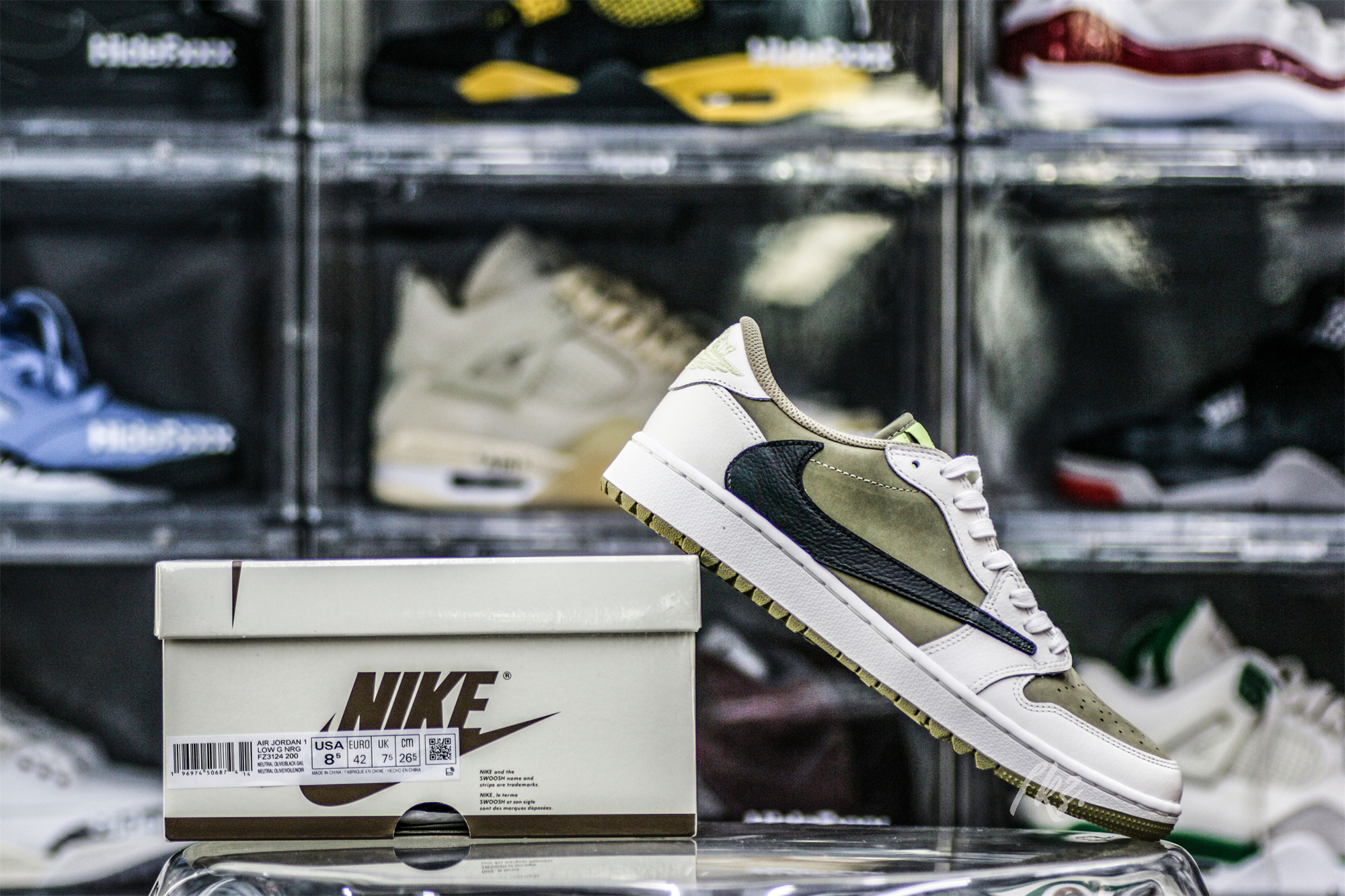 Travis Scott x Air Jordan 1 Low Golf Neutral Olive (LN5 A1)