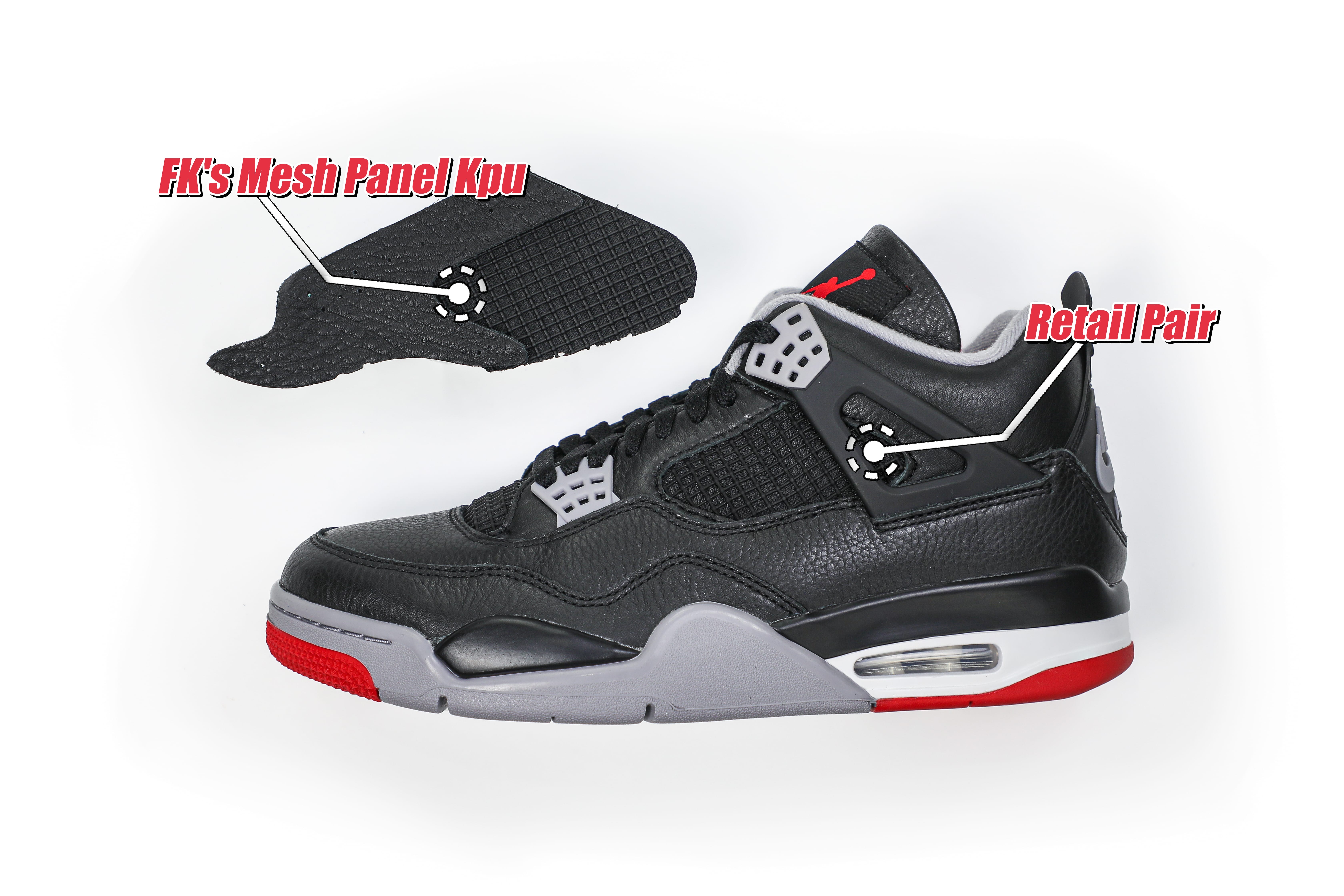 Air Jordan 4 Retro Bred Reimagined 2024 (LN5 A1 Batch)